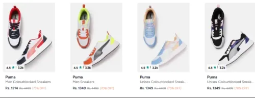 Image of Puma Sneakers Shoes at Minimum 70% Discount 