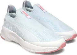 PUMA Softride Premier GlideKnit Slip-On Running Shoes For Women (Blue , 4)