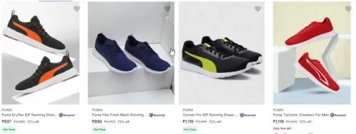 Image of Puma sports shoes upto 72% discount 