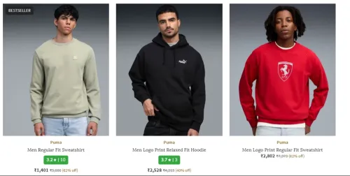 Image of PUMA SWEATSHIRTS & HOODIES Upto 75% OFF