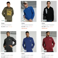 Puma Sweatshirts & Jackets @ Minimum 70% Discount
