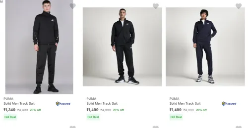 Image of Puma Tracksuit Minimum 70% Discount