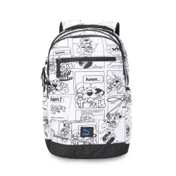 PUMA Unisex-Adult SUPER 4 Compartment Backpack, Black-White