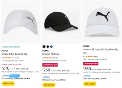 Puma Unisex Caps Upto 65% Discount