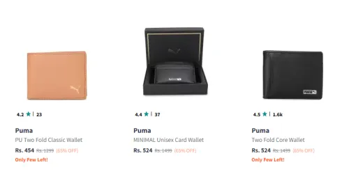 Image of Puma Wallet Minimum 60% Discount