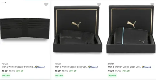 Image of PUMA Wallets at minimum 70% Discount