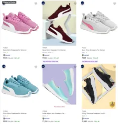 PUMA Womens Casual Shoes at minimum 70% Discount