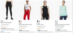 Puma Womens Clothing at minimum 75% Discount