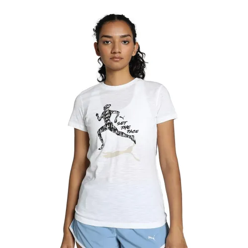 Image of Puma Women's Polyester Regular Fit T-Shirt