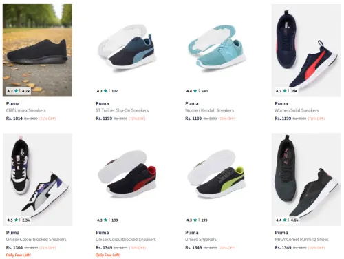 Image of Puma Women's Shoes @ Flat 70% Discount