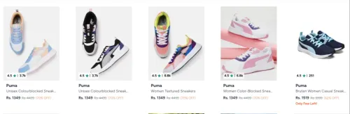 Image of Puma Women's Shoes upto 70% discount 