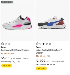 Puma Womens Sneakers at Minimum 70% Discount