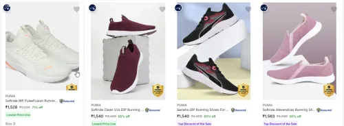 Image of PUMA Women's Sports Shoes at minimum 71% Discount