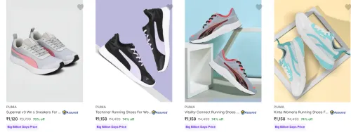 Image of Puma Women's Sports Shoes upto 74% Discount