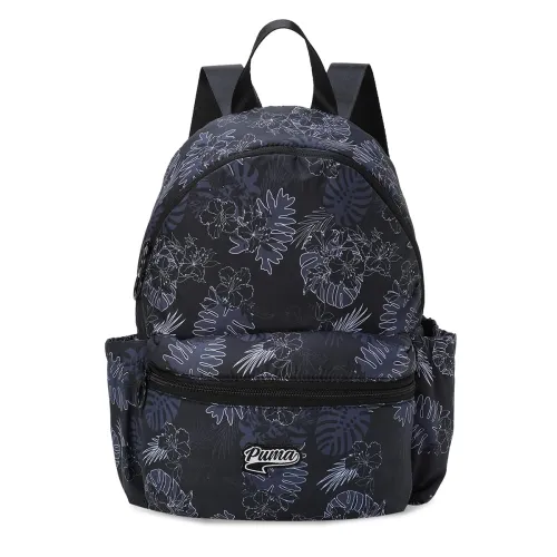Image of Puma Womens Tropical AOP 3 Compartment Backpack, Black-AOP (9072401)