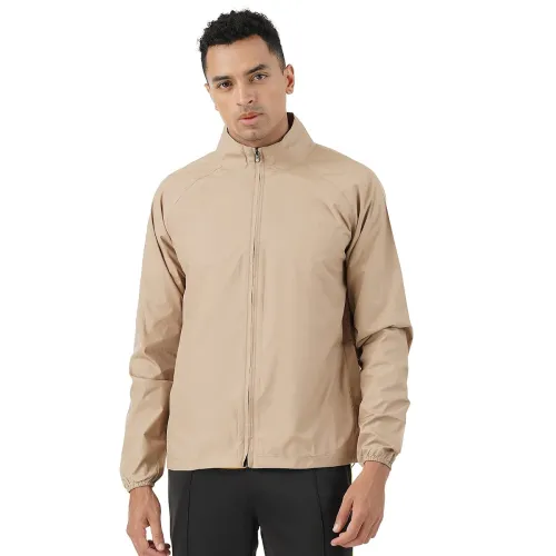 Image of PUMP'D Men's All-purpose Windcheater with Front Zip Closure | Windcheater Jacket for Men | Regular Fit
