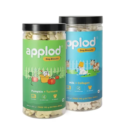 Image of Pumpkin & Turmeric / Milk & Collagen Dog Biscuits Combo (845g x 2)