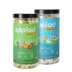 Pumpkin & Turmeric / Milk & Collagen Dog Biscuits Combo (845g x 2)