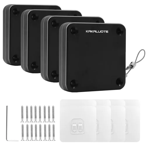 Image of Punch-Free Sensor Door Closer with Drawstring (4 Pack)