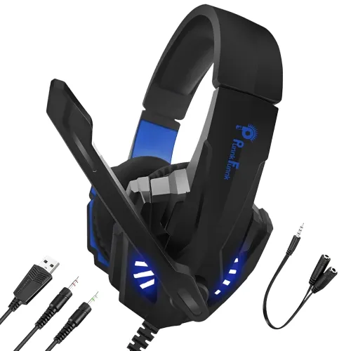 Image of PunnkFunnk BattleKiller Gaming Headset Multi-Platform Compatible with PS4