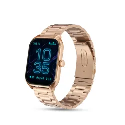 PunnkFunnk H18 Smartwatch (2.01 HD, BT Calling, Fitness Tracking, Gold)
