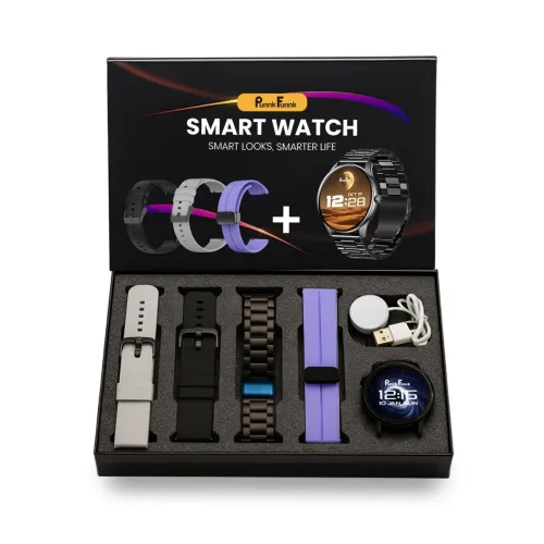Image of PunnkFunnk H20 Smart Watch Combo, Fitness Tracker with Bluetooth Calling