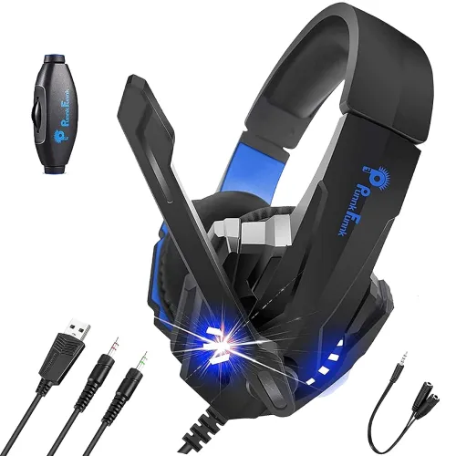 Image of Punnkfunnk K20 Gaming Wired Over Ear Gaming Headphones