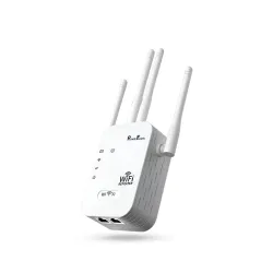 PunnkFunnk WiFi Range Extender | 2.4GHz 300Mbps Wireless Signal Booster | Supports 10 Devices, 10m Coverage | Repeater w