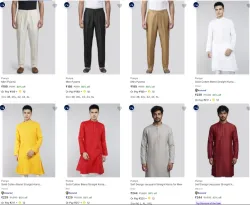 Punya Mens Pyjama & Kurta at minimum 85% Discount
