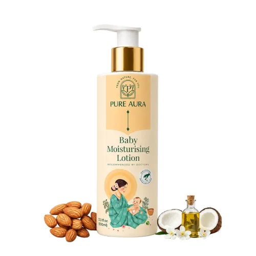 Image of Pure Aura Baby Moisturising Lotion | Ayurvedic Deep Hydration for Dry & Delicate Baby Skin
