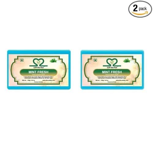 Image of S2M Herbal Pure Mint Soap (2 x 125 g)