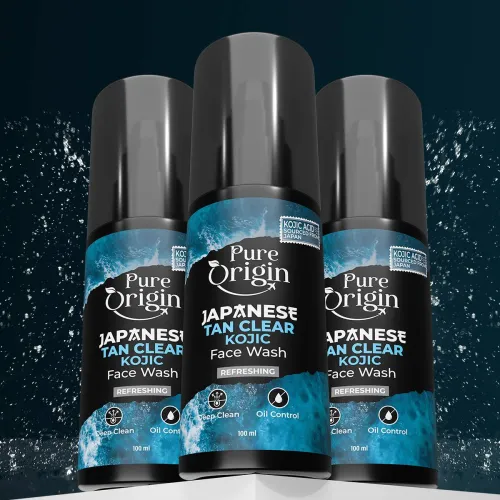 Image of Pure Origin Men's Japanese Tan Clear Kojic (Pack of 3)