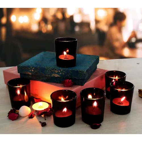 Image of Pure Source India Glass (Set of 6 pcs - Black)