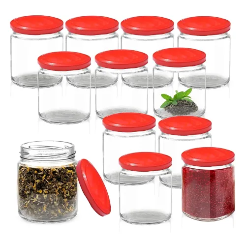 Image of Pure Source India 190ml Glass Cookie Jar Set, 12 Pcs