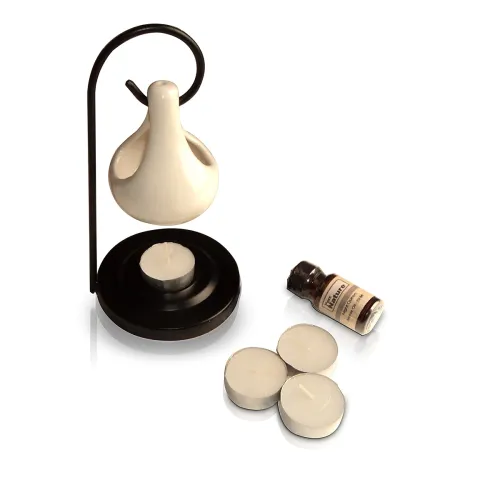 Image of Pure Source India Aroma Set with 10 ML Aroma Oil and 4 Tea Light Candles