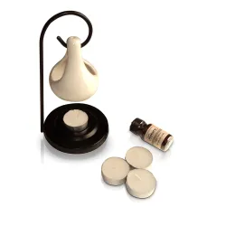 Pure Source India Aroma Set with 10 ML Aroma Oil and 4 Tea Light Candles