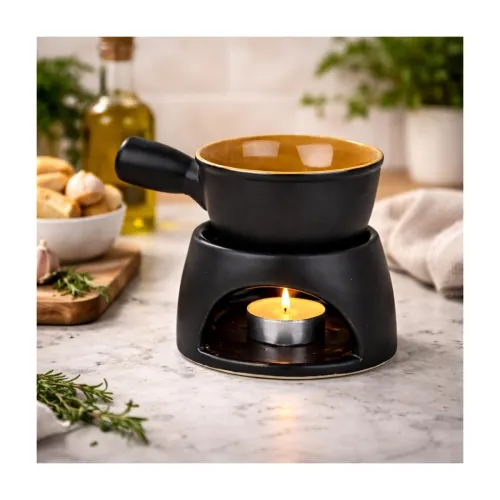 Image of Pure Source India Ceramic Fondue Burner, Aroma Burner Ceramic