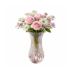 Pure Source India Glass Dimond Cut Flower 