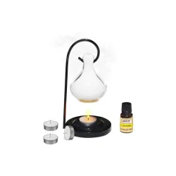 Pure Source India Porcelain Oil Diffuser Set for Home Fragrance 
