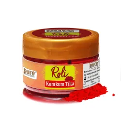 Pure Source India Ready-to-Use Red Kumkum Tilak Paste for Pooja & Spiritual Rituals |Natural and Organic Ingredients (50 GM)
