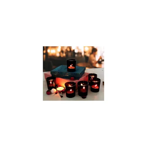 Image of Pure Source India Glass Votive Tealight Candle Holder