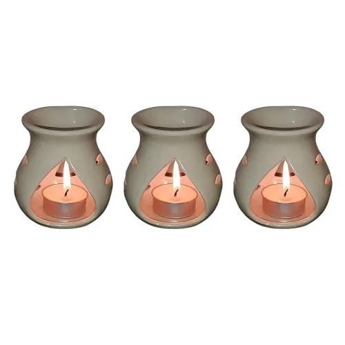 Image of Pure Source India Ceramic Oil Burner Aroma Diffuser, So3