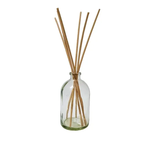 Image of Pure Source India. Clear Glass Bottle with 7 Pieces Reed Sticks (100 ml)
