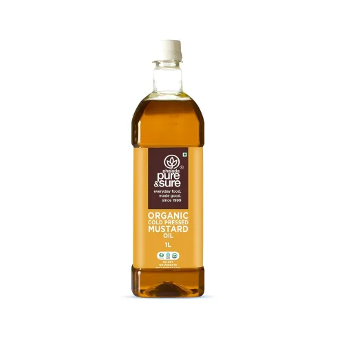 Image of Pure & Sure Organic Mustard Oil 1L 