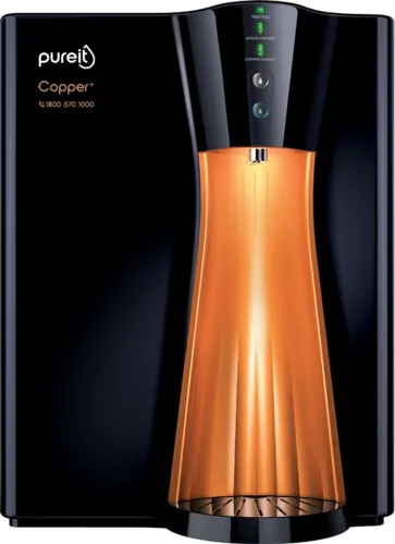 Image of Pureit Copper 8 L RO + UV + MF + Minerals + Copper Water Purifier | Suitable for Borewell, Tanker & Municipal Water | Ta
