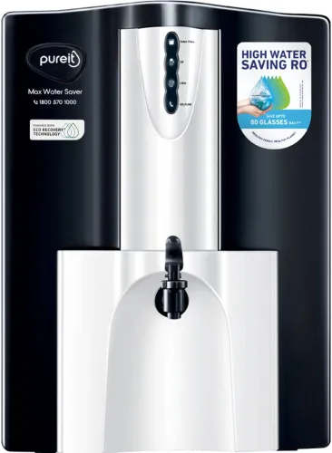 Image of Pureit Max Water Saver 10 L RO + UV + MF Water Purifier  (Black, White)