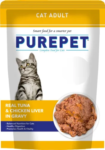 Image of purepet Real Tuna & Chicken Liver 0.05 kg Wet 