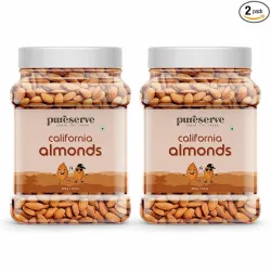 Pureserve Natural California Almonds 1Kg (500g×2) 