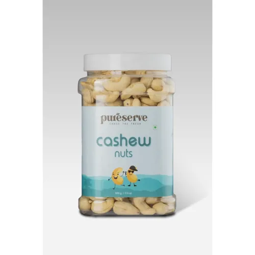 Image of Pureserve Premium Whole Cashews 500g - Super Crunchy & Naturally Sweet | 