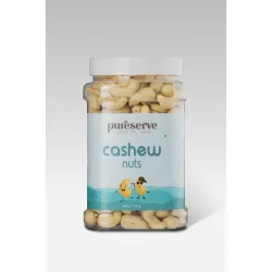 Pureserve Premium Whole Cashews 500g - Super Crunchy & Naturally Sweet | 